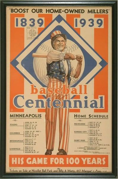 1939 Baseball Centennial Broadside